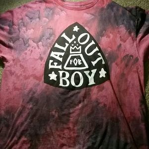 Pink, purple, and red tye die shirt
